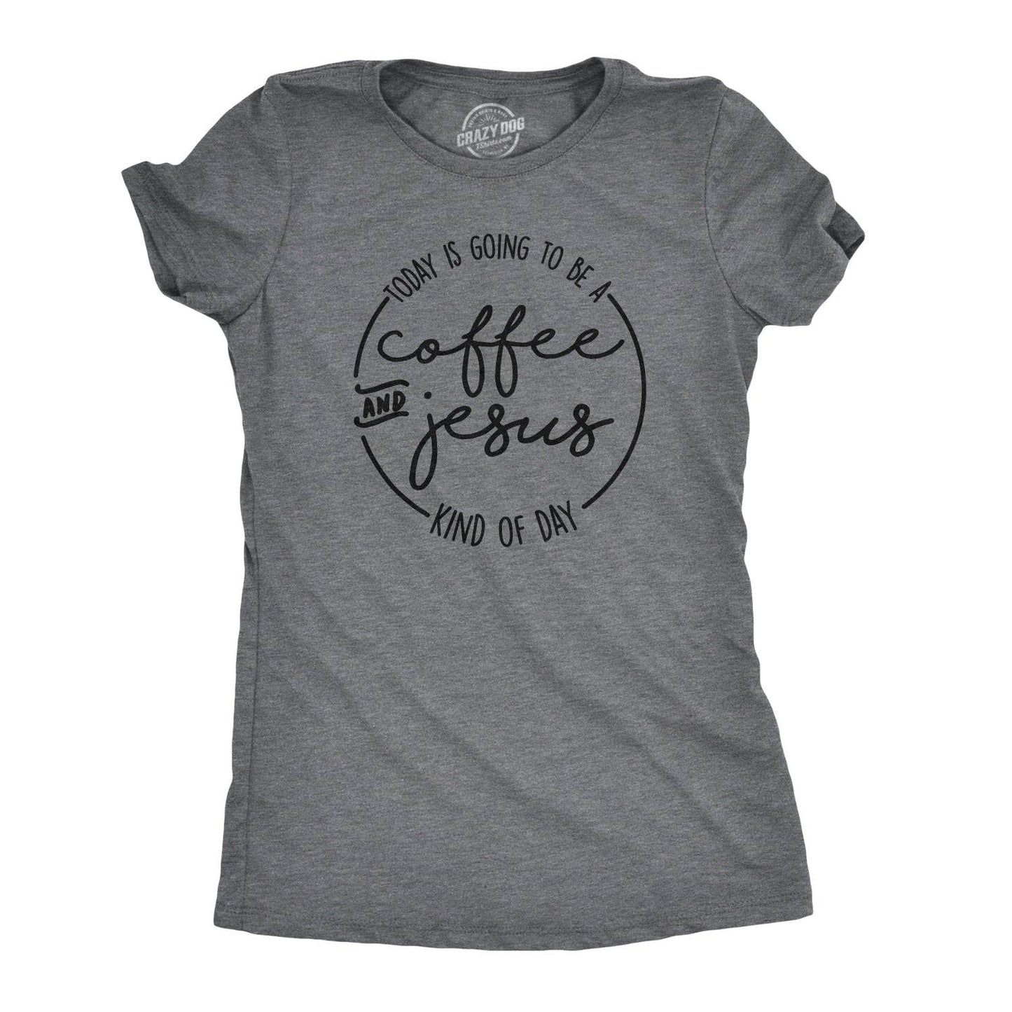 Coffee and Jesus Women's Tshirt Easter Graphic Tee Western