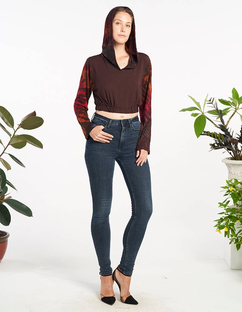 Long Sleeves Hoodie Top (TH-1902)