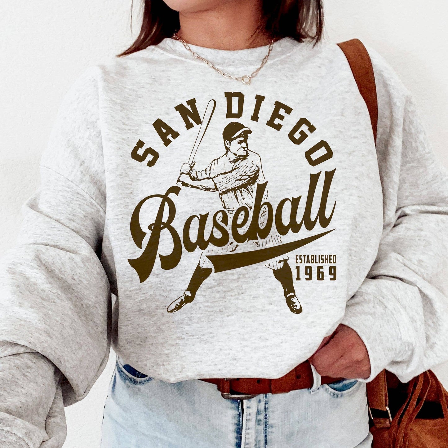 Vintage San Diego Padres 1969 Game Day Crewneck Sweatshirt