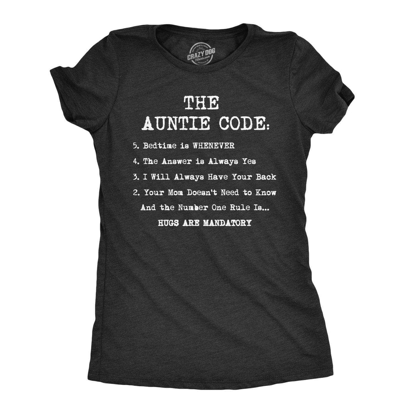 Auntie Code Women's Tshirt Aunt Graphic Tee Western Plus