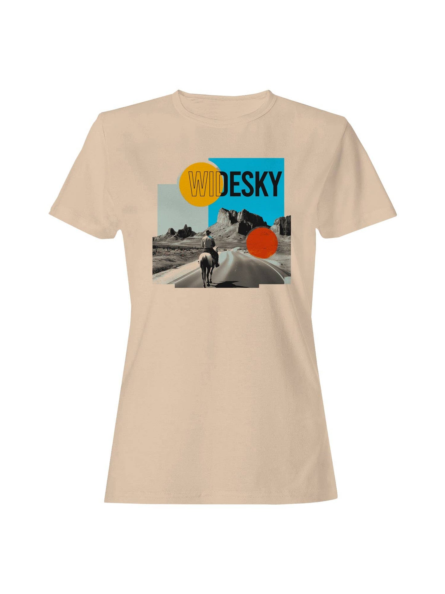 Wide Sky Western Landscape Art Women's T-Shirt