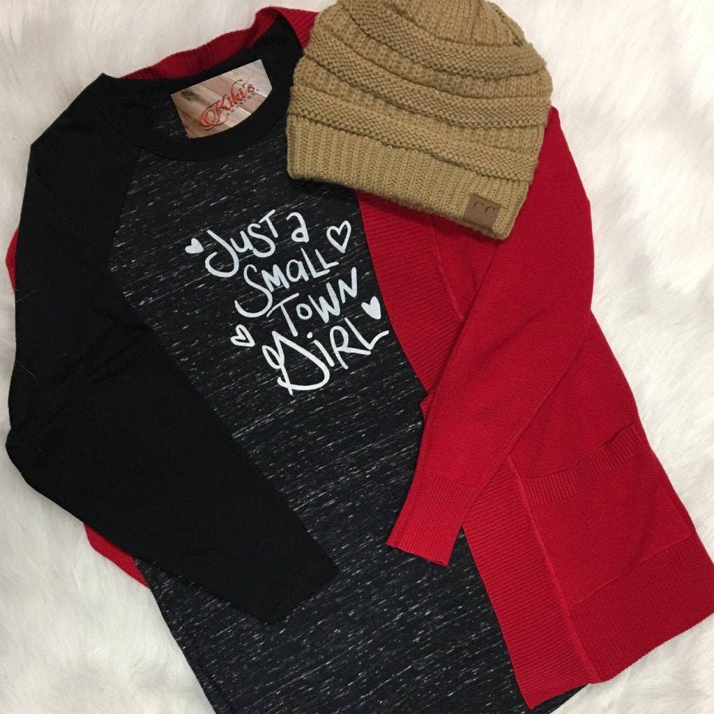 Just A Small Town Girl Baseball Tee
