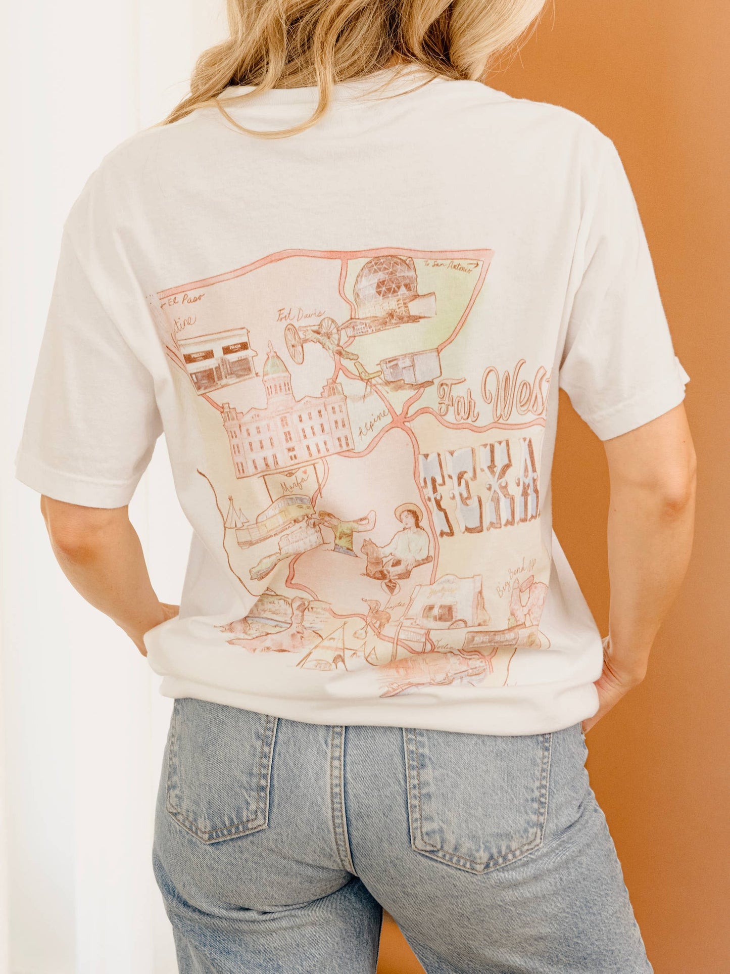 Far West Texas White Comfort Colors Tee
