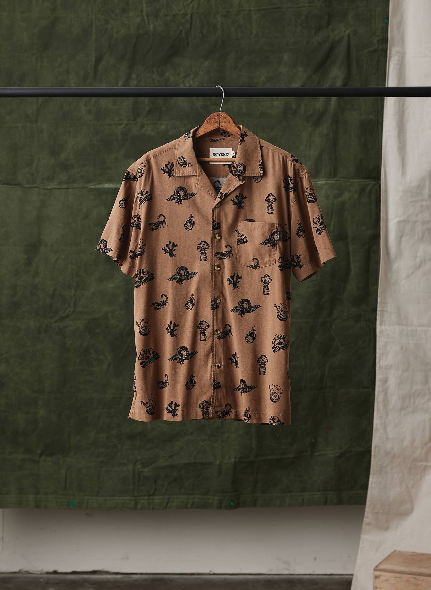 Brain Fried Desert Casual Button Down Shirt Men & Women