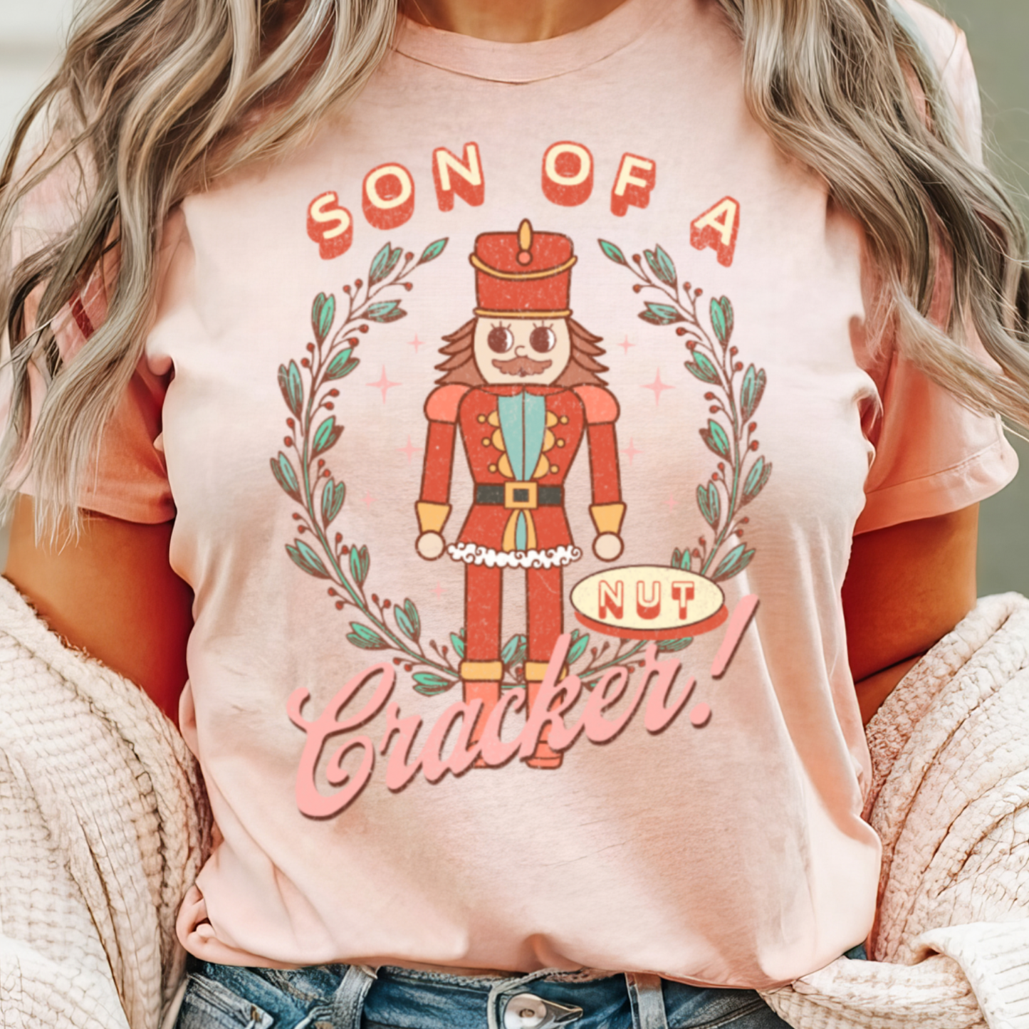 Son of A Nutcracker Christmas Graphic TeeĀ | Bella Canvas