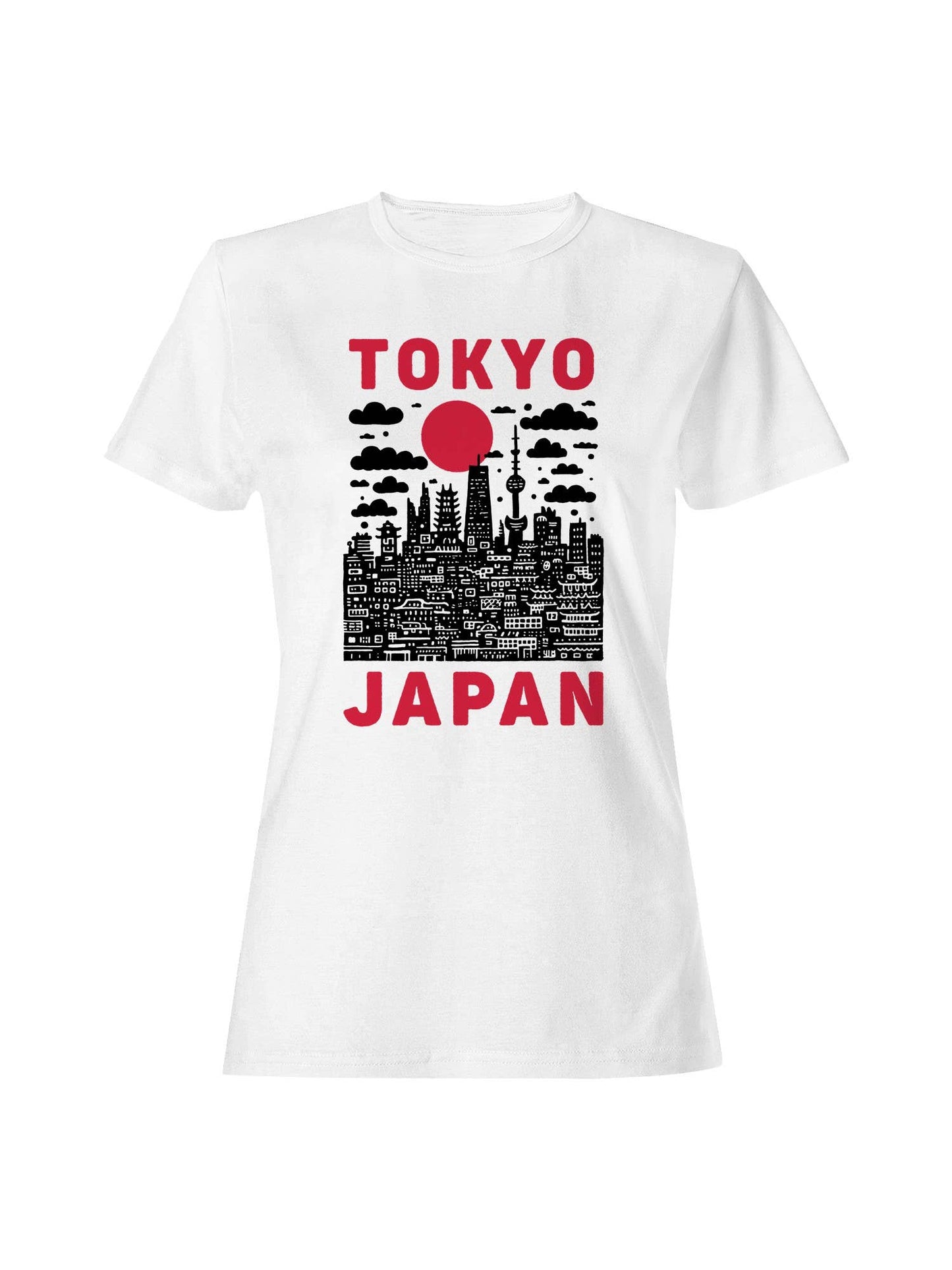Tokyo Japan Grunge Skyline Art Women's T-Shirt
