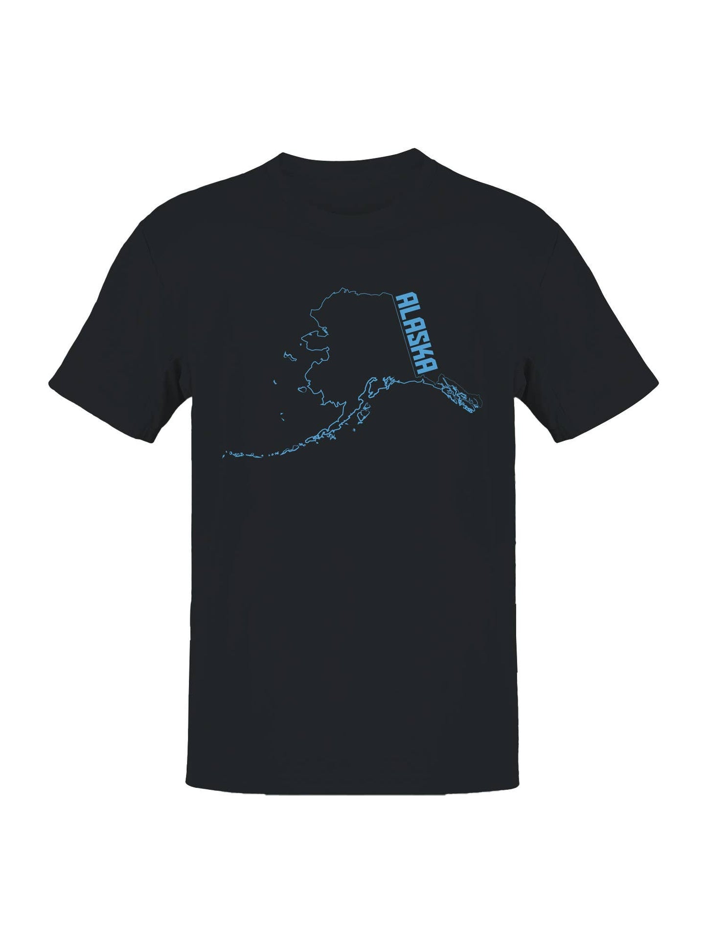 Alaska Map Art Print Men's T-Shirt