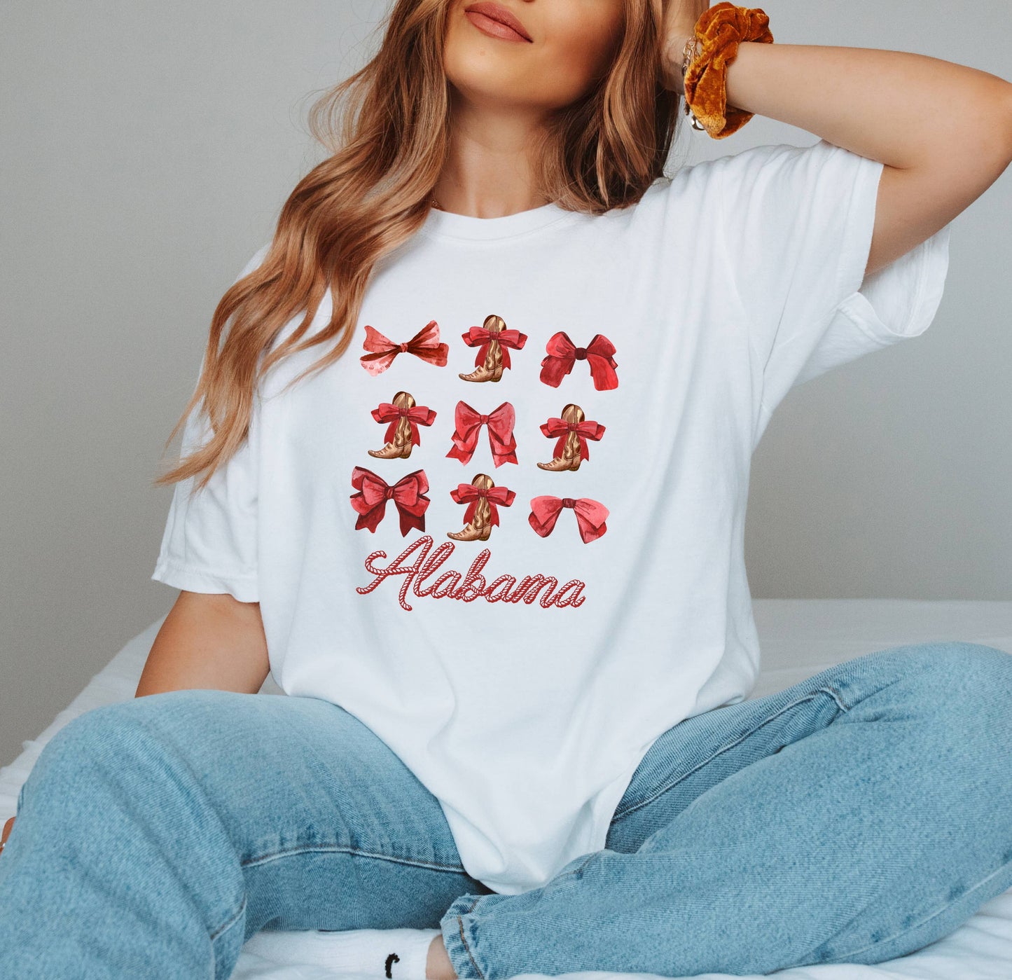Alabama Shirt, Gameday Shirt, Spring 2024 Clothing, Bows