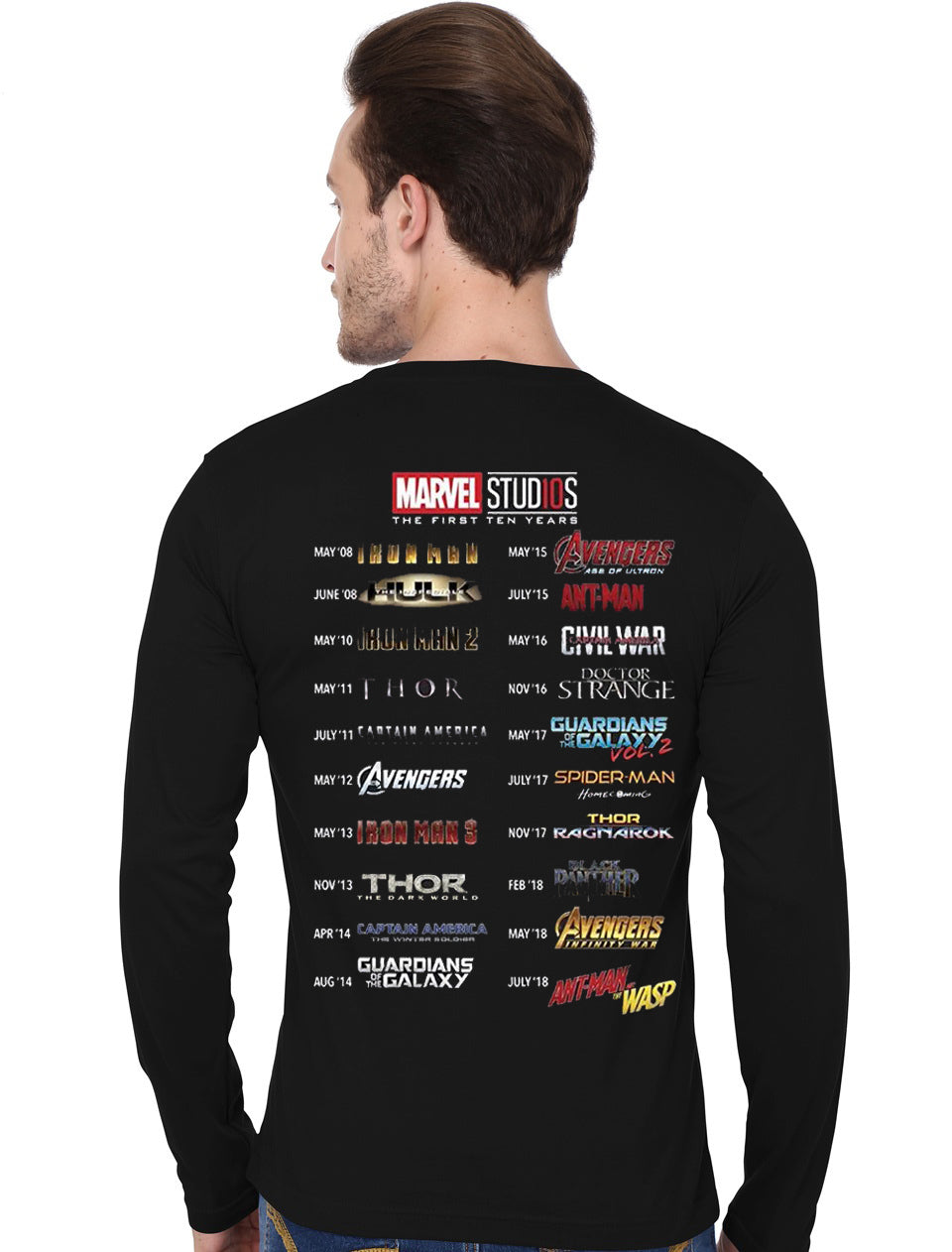 More Than Avenger Fan Black Full Sleeve T-Shirt