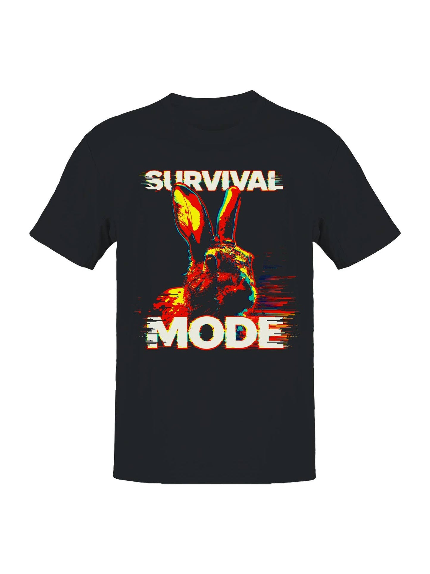 Survival Mode Rabbit Art Men's T-Shirt