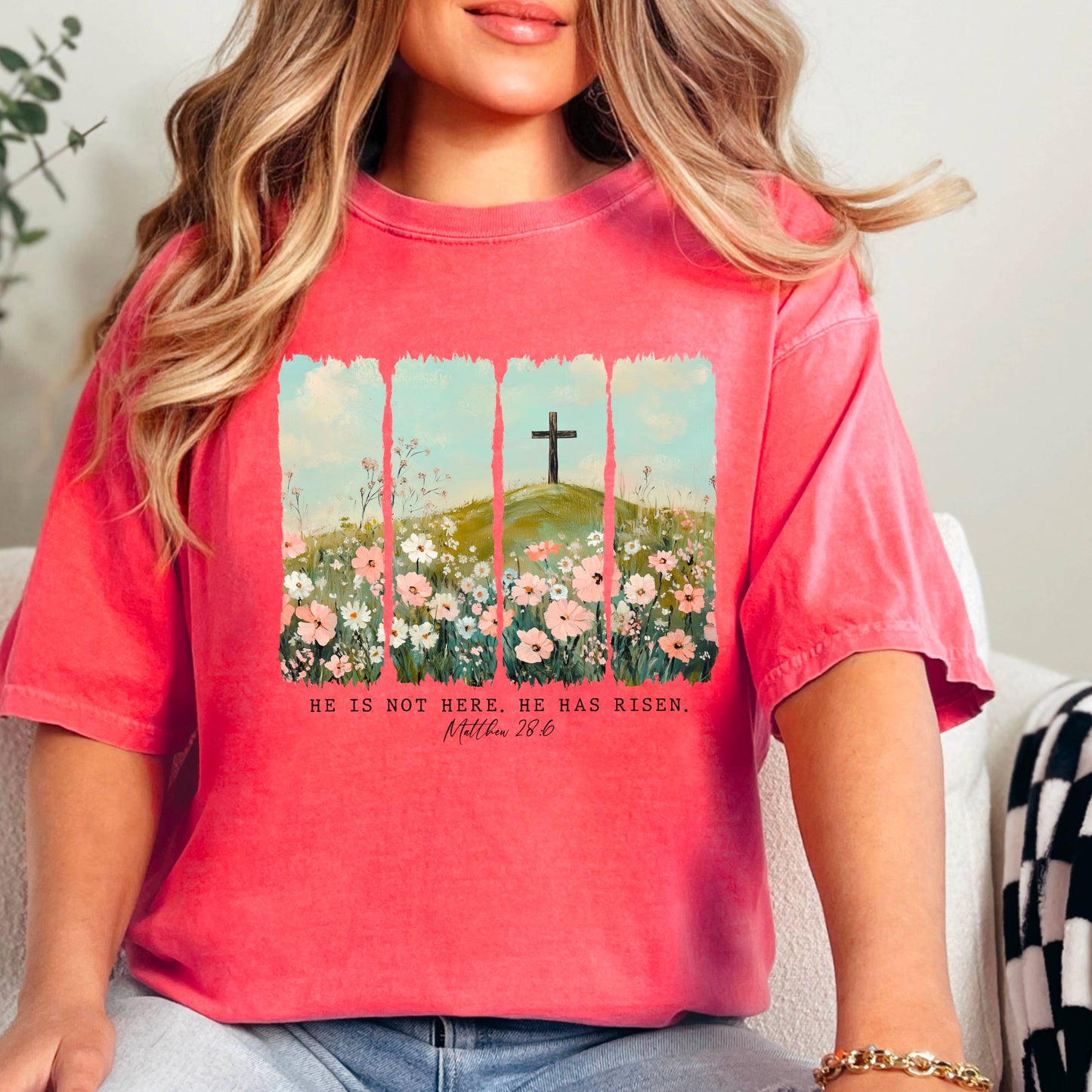 He Has Risen | Easter Graphic Shirt | Comfort Colors