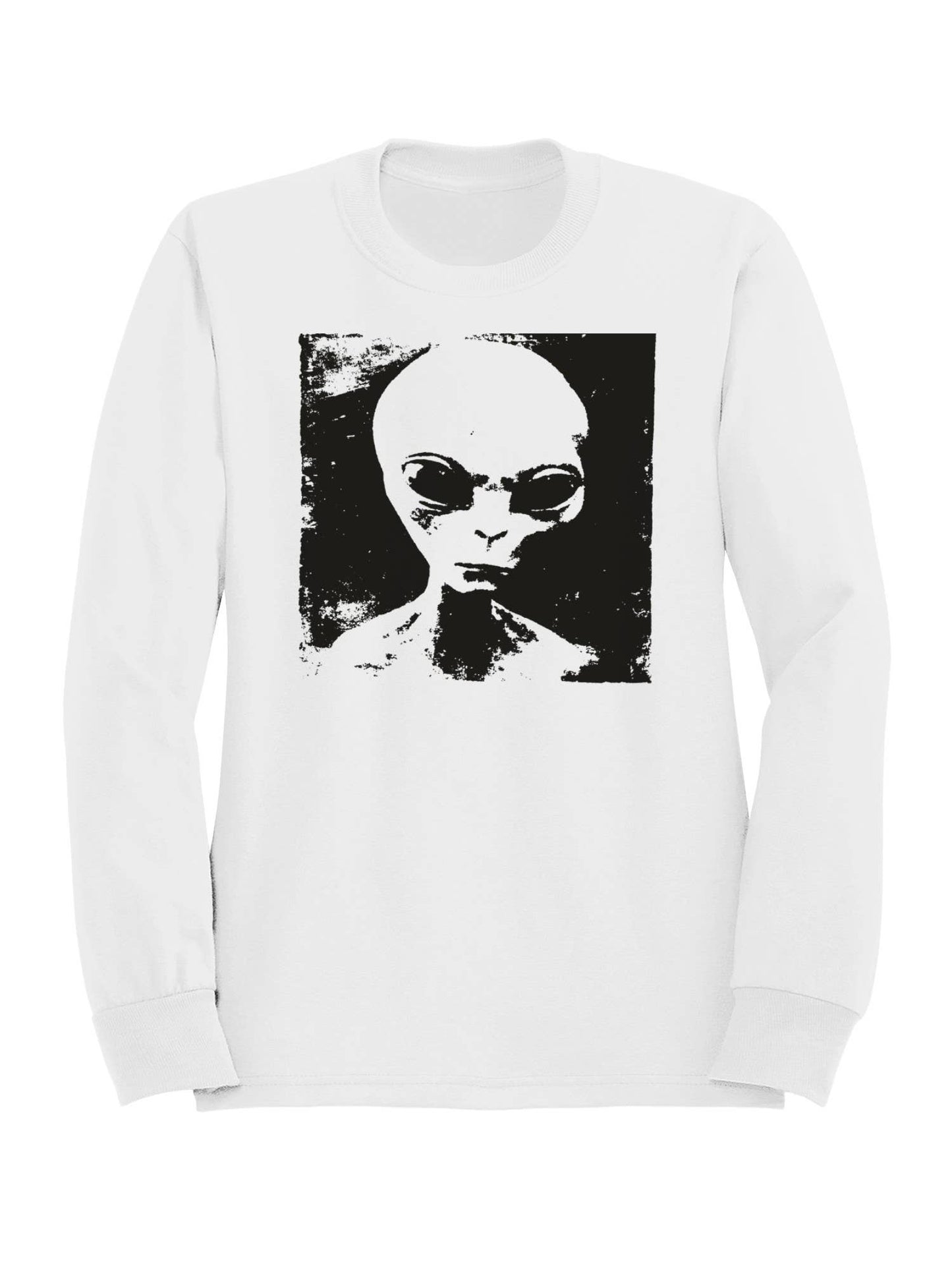 Mysterious Alien Grunge Artwork Women's Sweatshirt