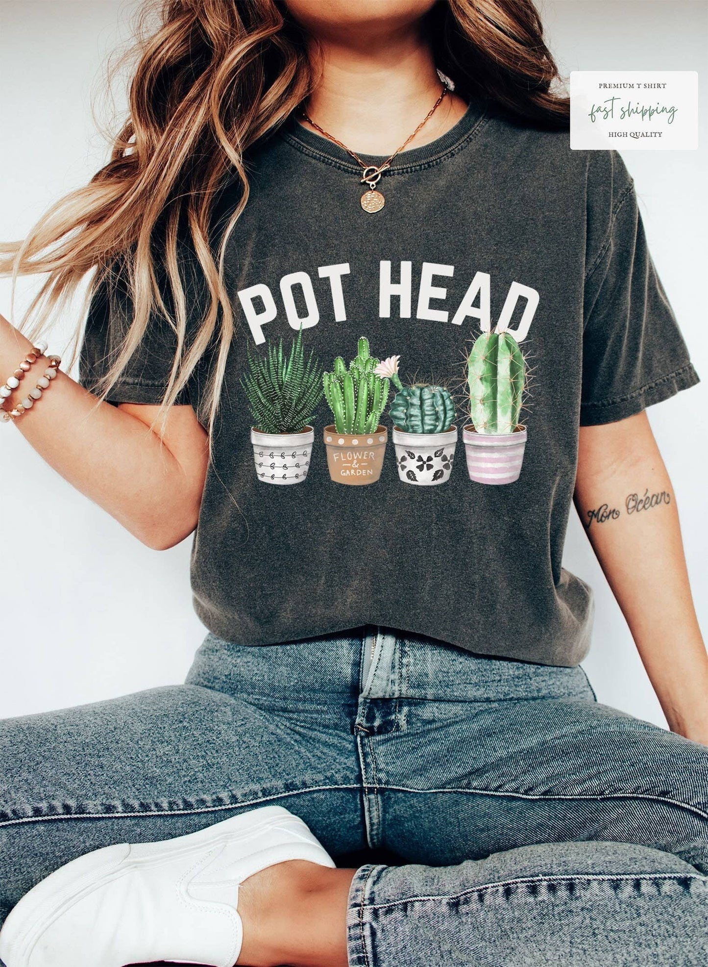 Pot Head Shirt - Gardener Mom Life - Plant Lover Gift Tee