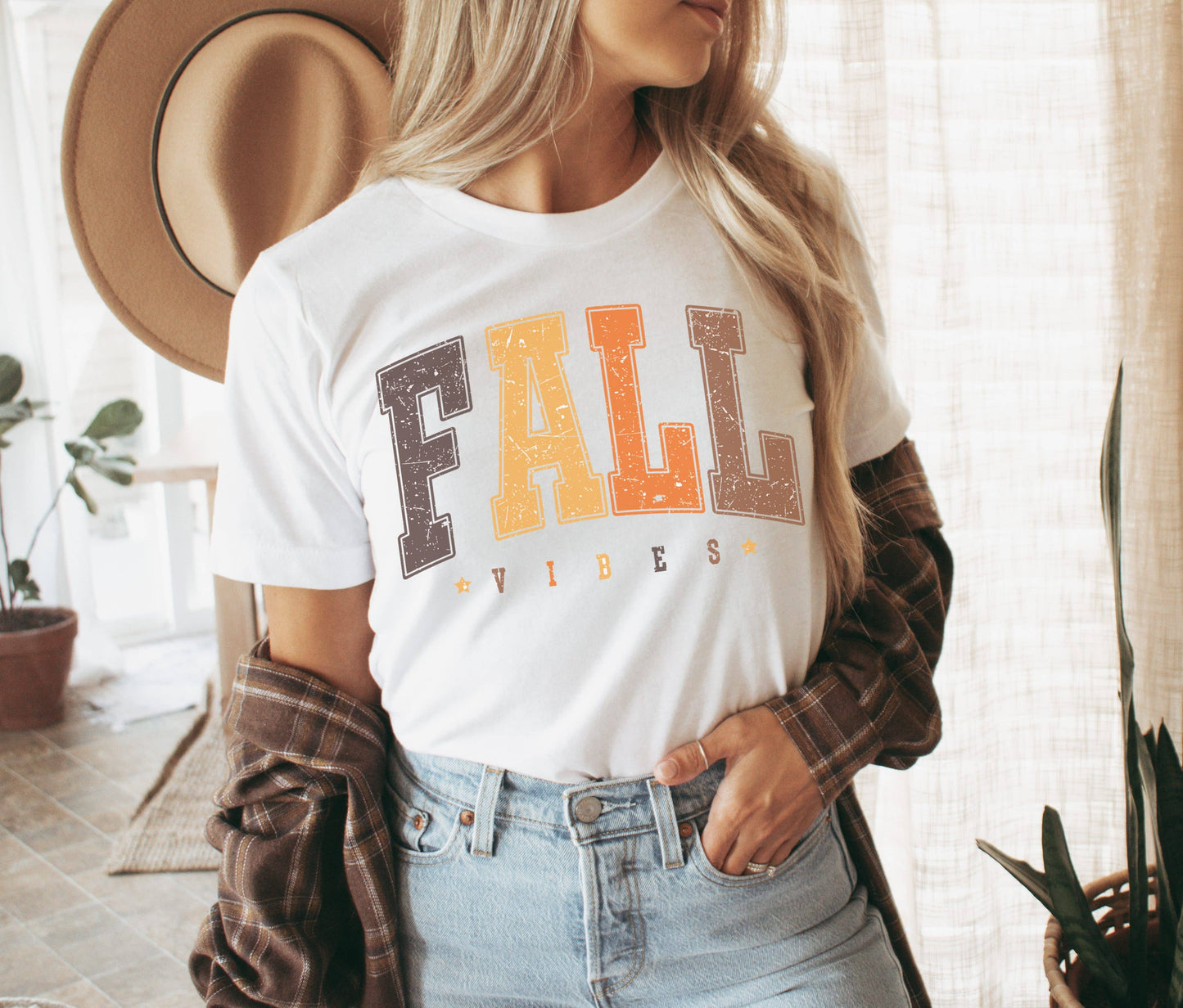 Fall Vibes Varsity Tee | Fall Shirt Graphic Tee