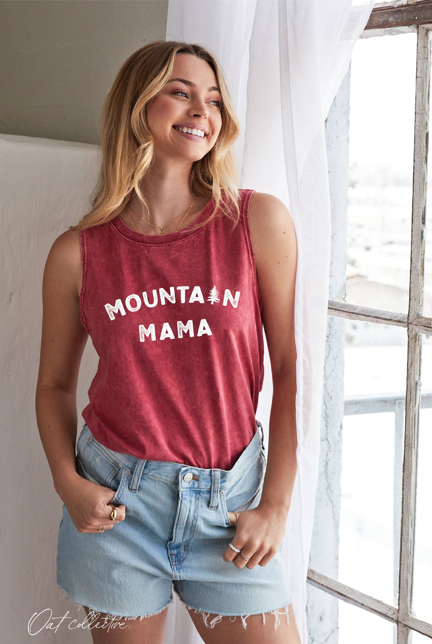Mountain Mama Mineral Graphic Tank Top