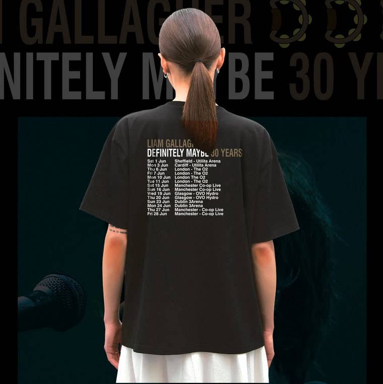 Liam Gallagher Definitely Maybe 2024 Tour Cotton Tee