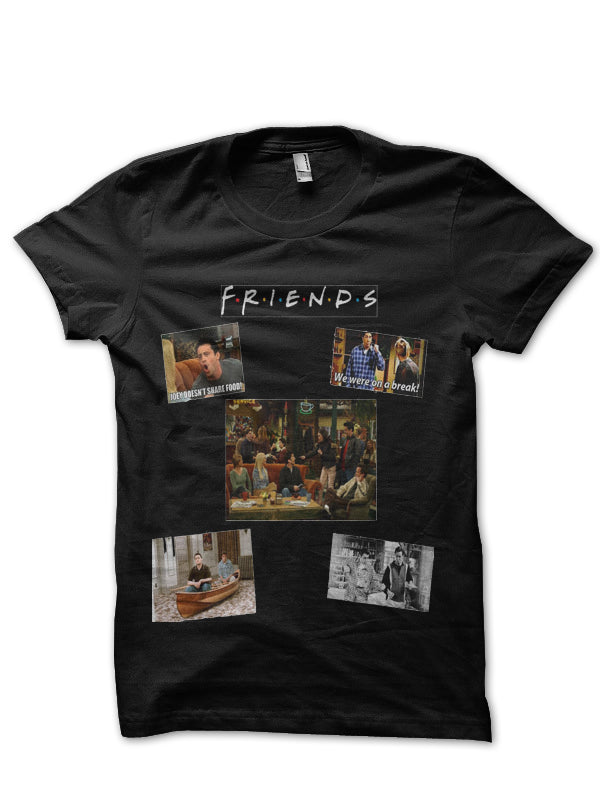 Friends Pics Black T-Shirt