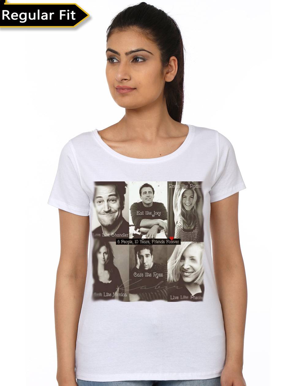 White Friends Girls T-Shirt