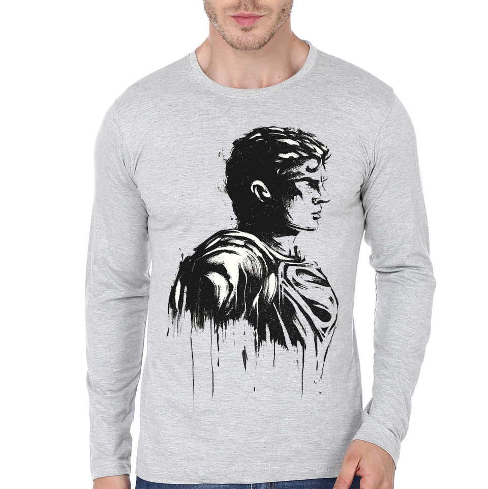 Superman Grey Full Sleeve Tee
