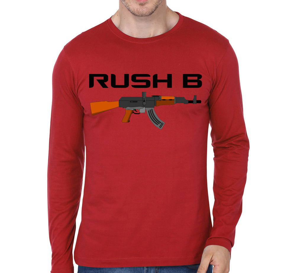 Rush b Counter Strike Gaming Full Sleeve T-Shirt