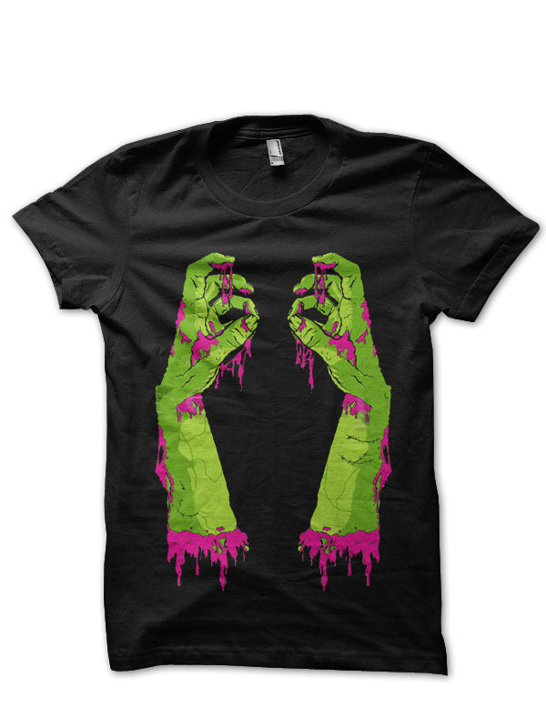 Zombie Hands Black T-Shirt