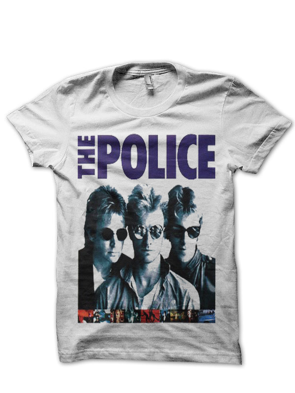 The Police Greatest Hits White T-Shirt