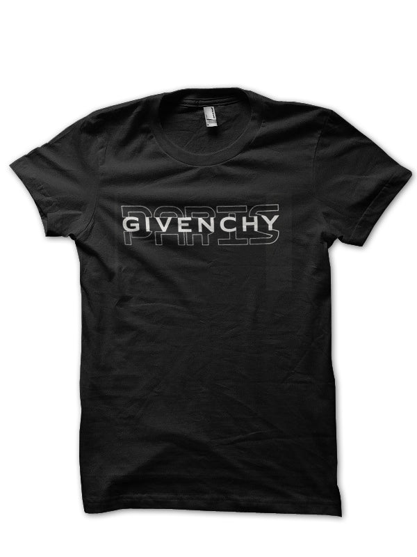 Givenchy Paris Half Sleeve Black T-Shirt