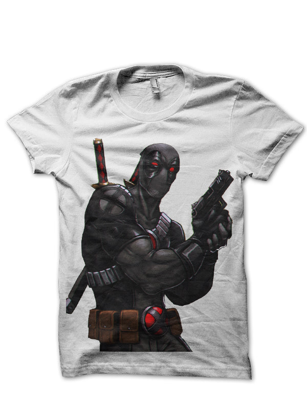 Deadpool Grey Tee (Light Blue & White Available)