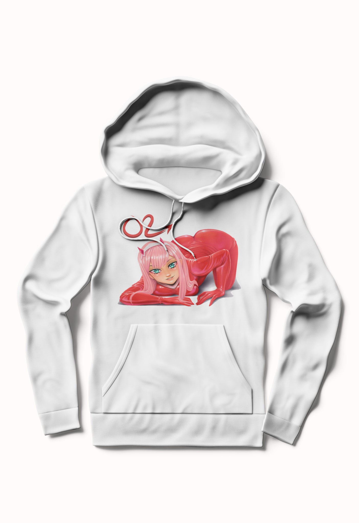 Zero two White Hoodie
