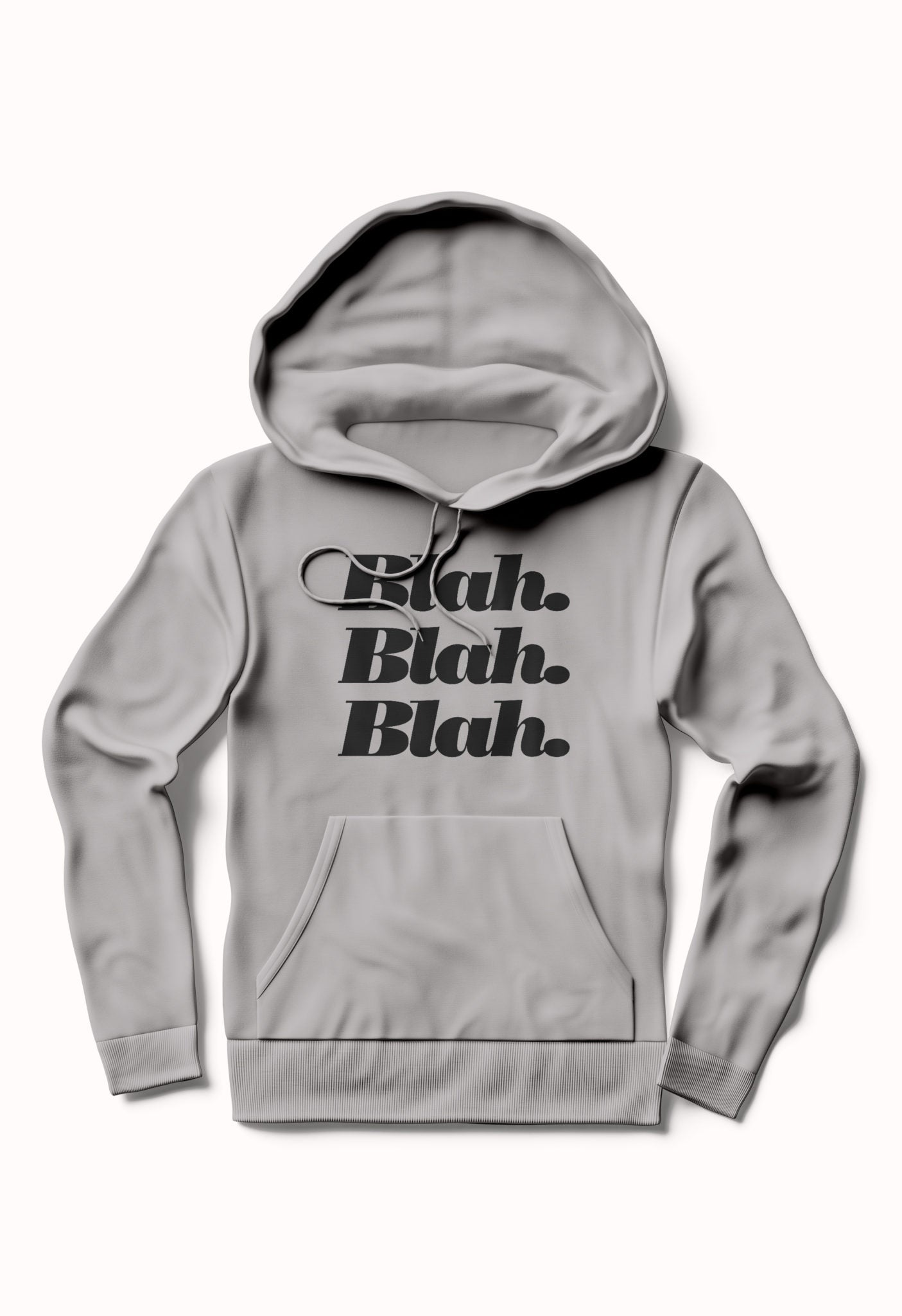 Blah Blah Blah Grey Hoodie