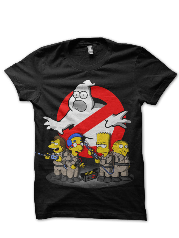 Homer Ghostbusters Black T-Shirt