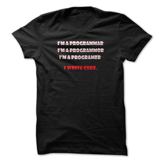 I Write Code Black T-Shirt