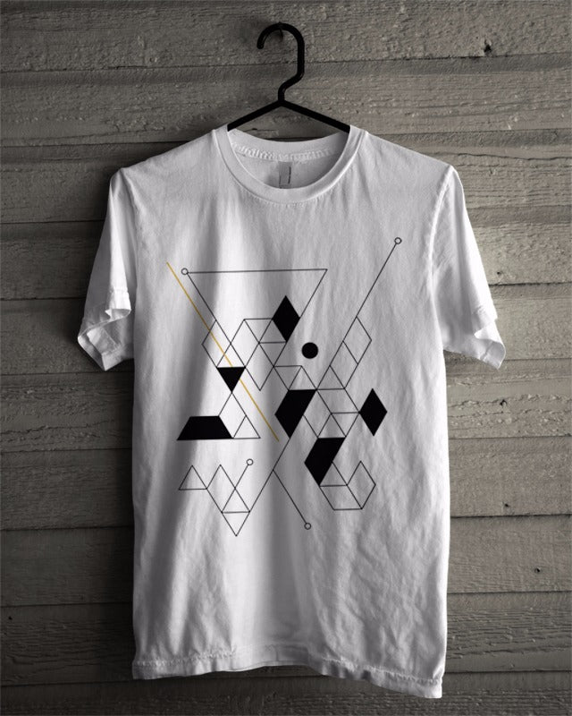 Techno Lines White T-Shirt
