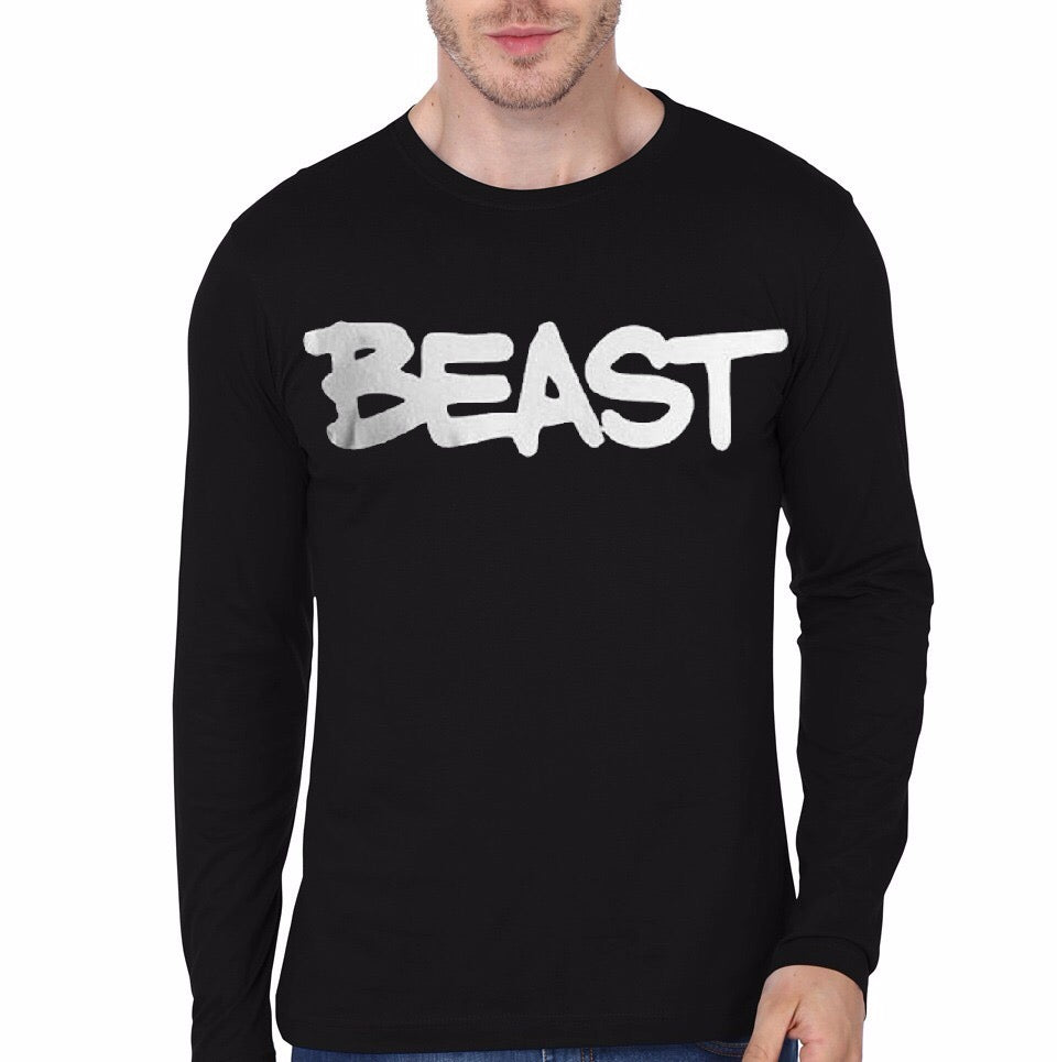 Beast Black Full Sleeve T-Shirt