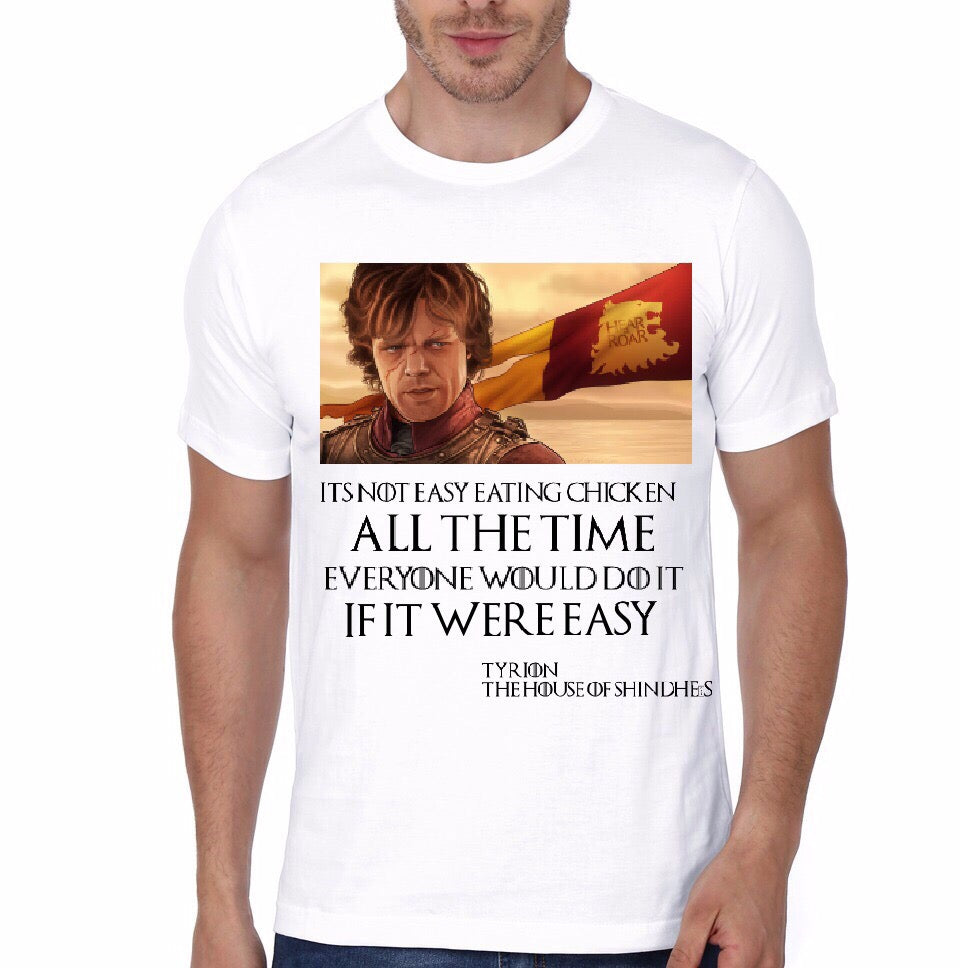 Custom Tyrion Lannaister White T-Shirt