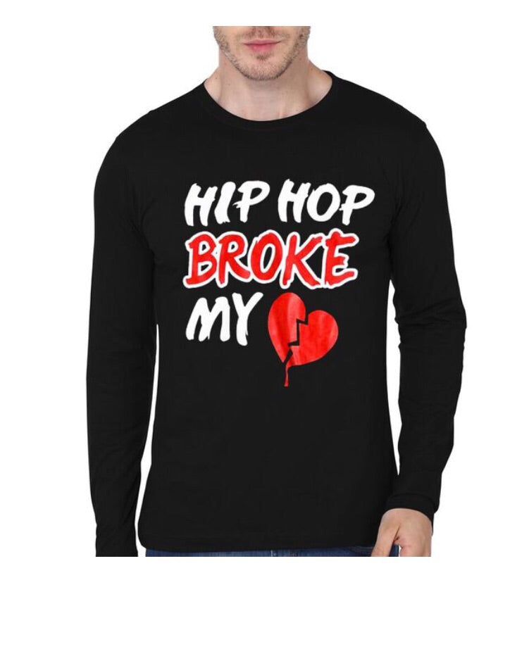 Hip Hop Black Full Sleeve T-Shirt