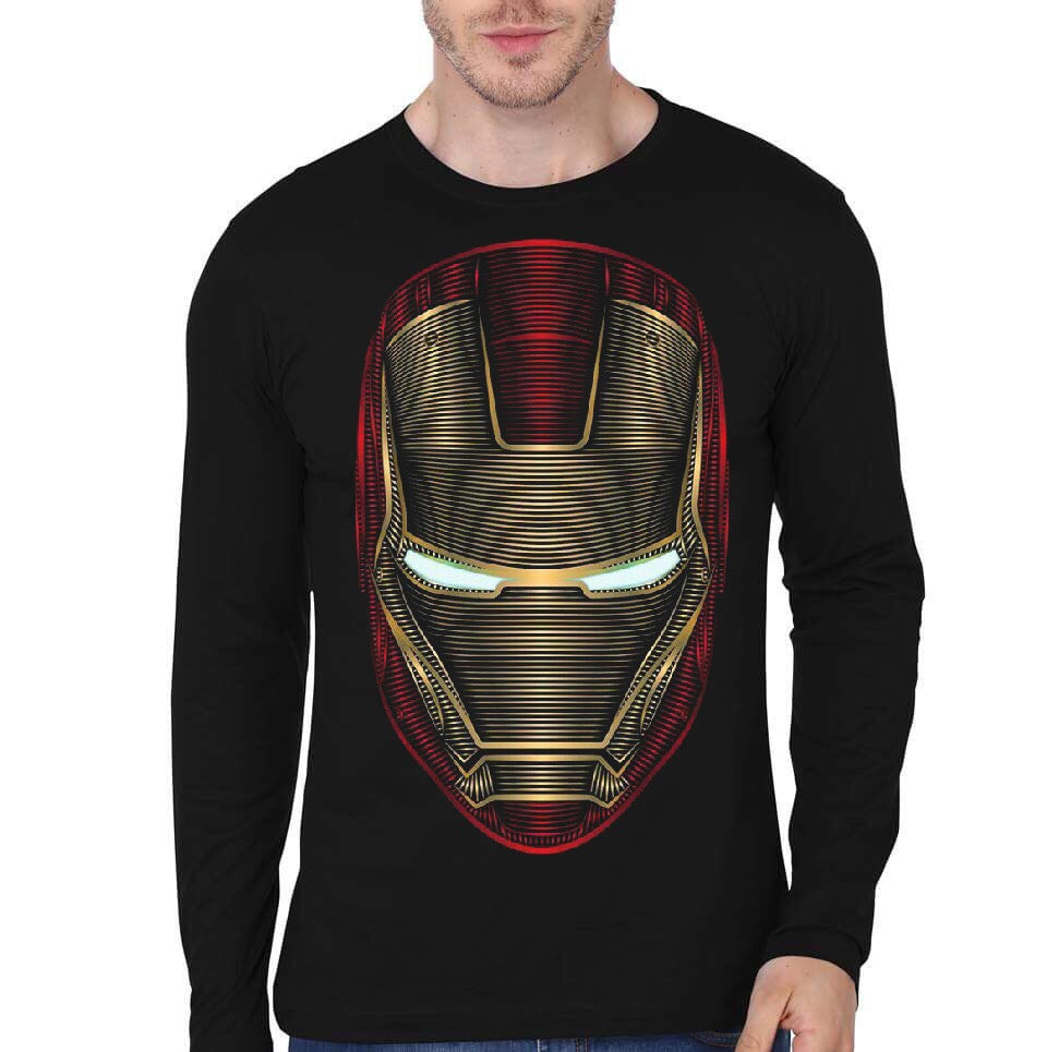 Iron Man Black Full Sleeve T-Shirt