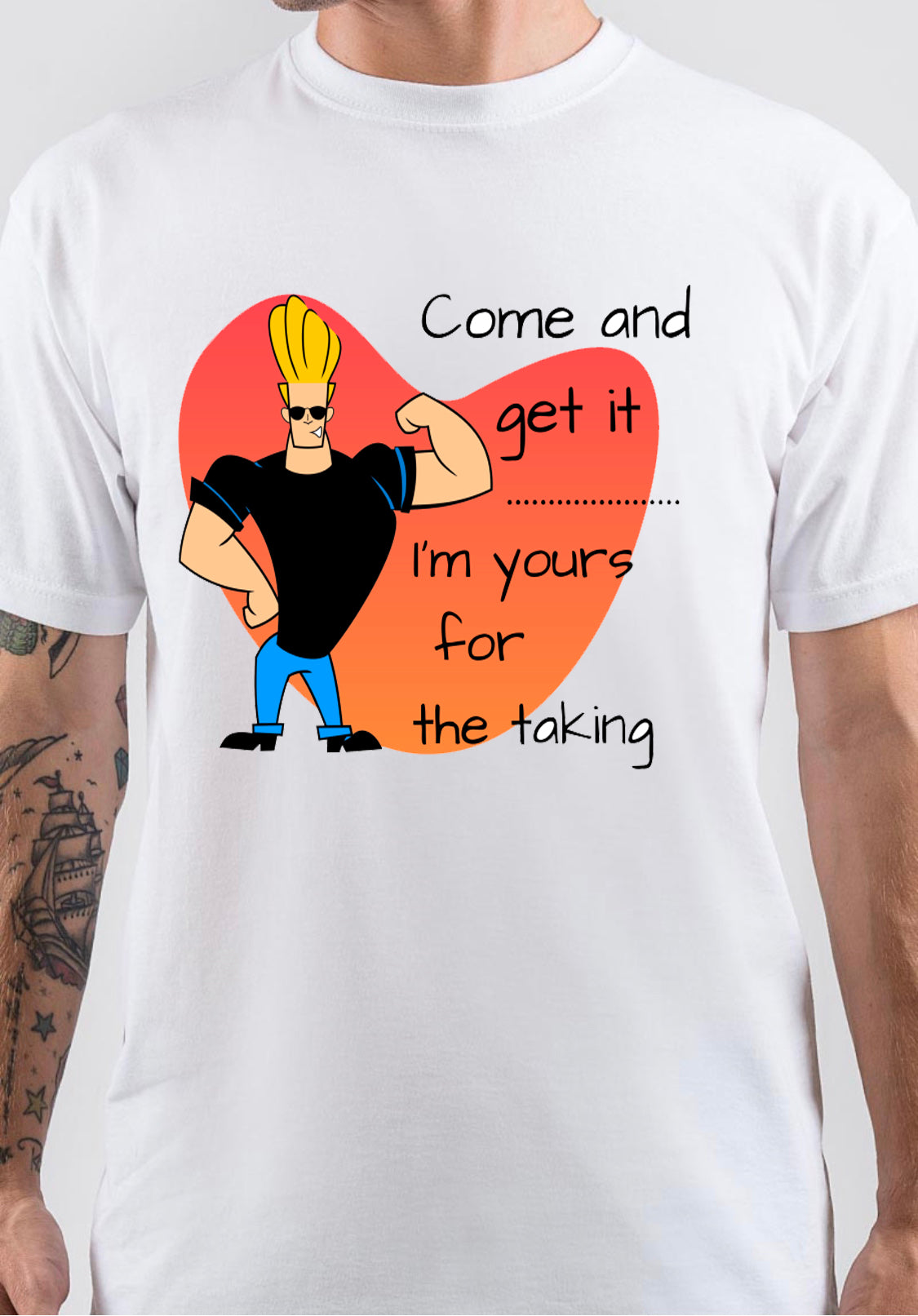 Johnny Bravo Pick Up Line T-Shirt