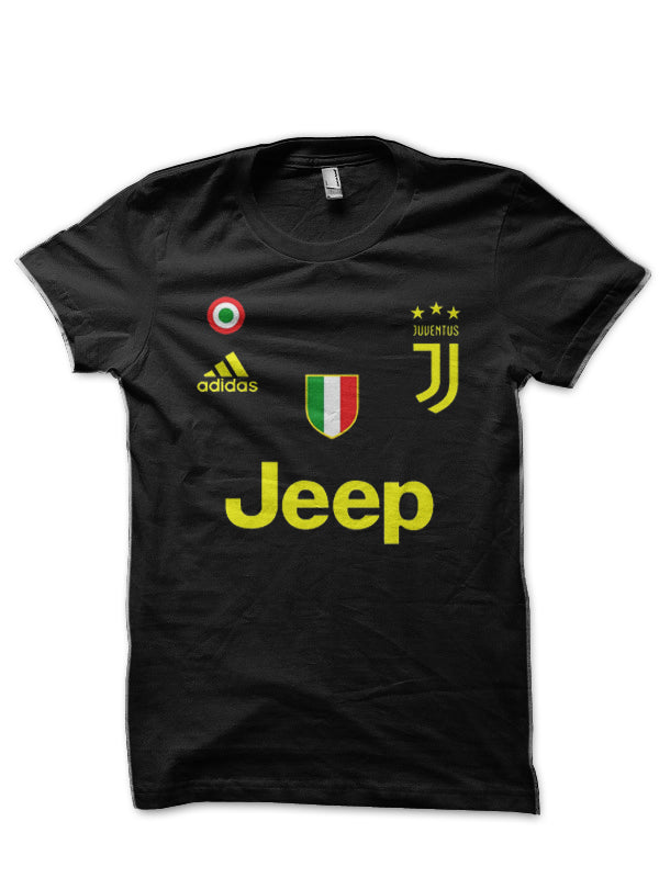 Juventus Half Sleeve Black T-Shirt