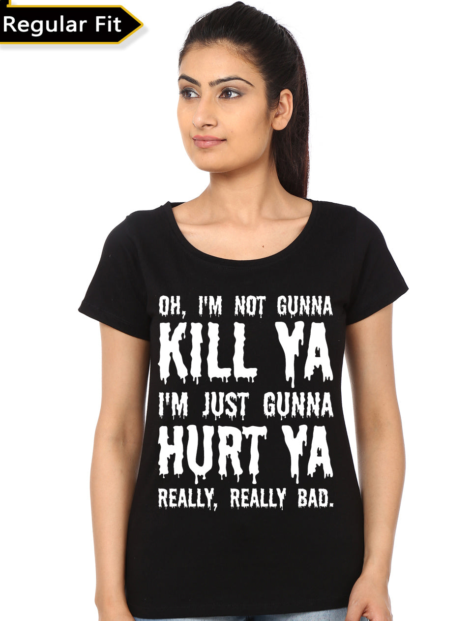 Hurt You Bad Suicide Squad Black Girls T-Shirt