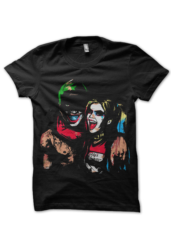 Joker And Harley Black T-Shirt