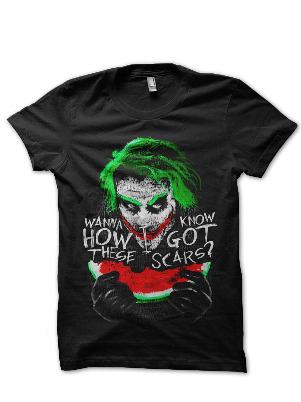 Joker Black Half Sleeve Tee