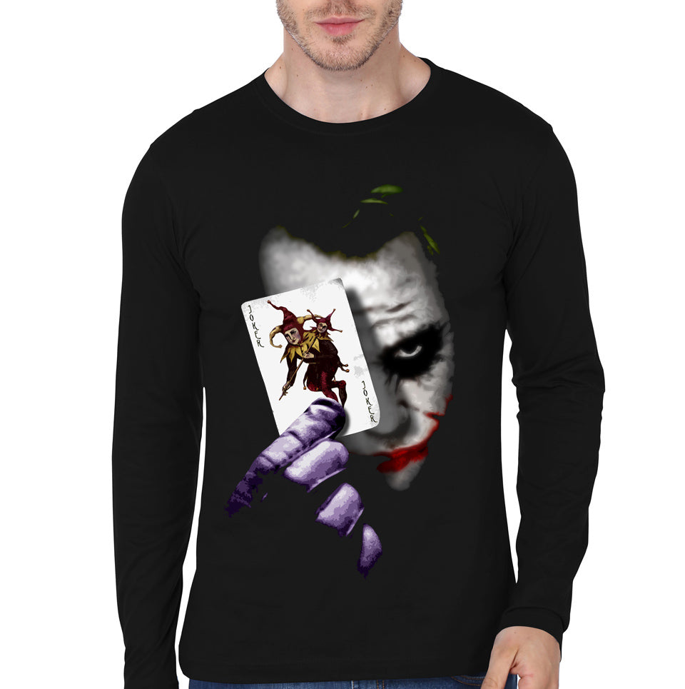 Joker Card Black Full Sleeve Tee