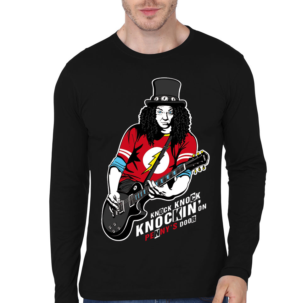 Knockin Black Full Sleeve Tee