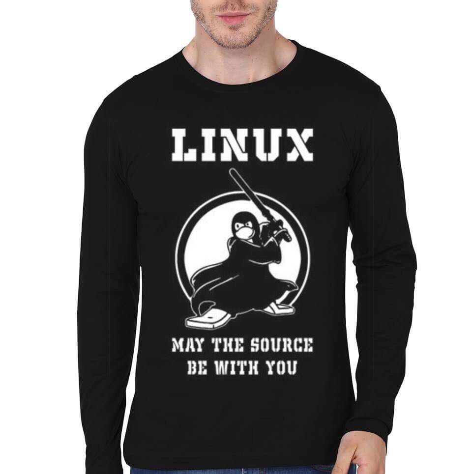 Linux Black T-Shirt
