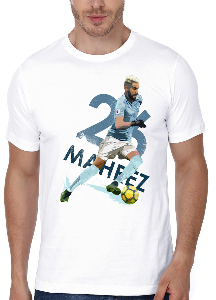 Mahrez – Manchester City White T-Shirt