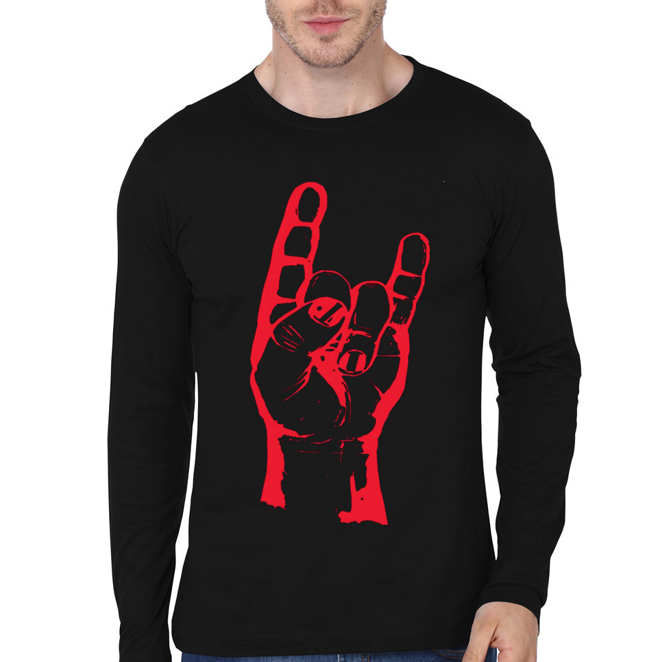 Meta Black Full Sleeve Tee