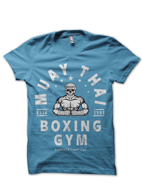Muay Thai Boxing Gym Light Blue T-Shirt