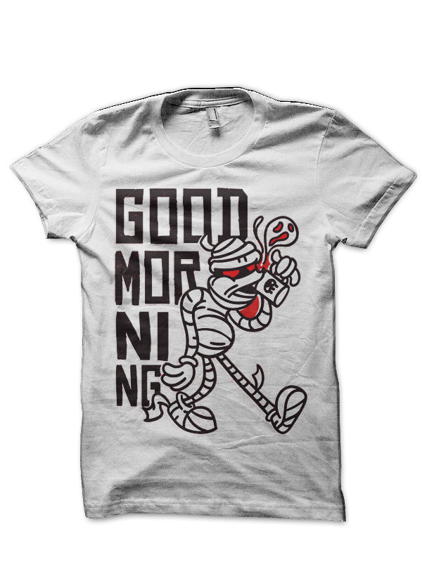Good Morning Mummy Black Half Sleeve T-Shirt