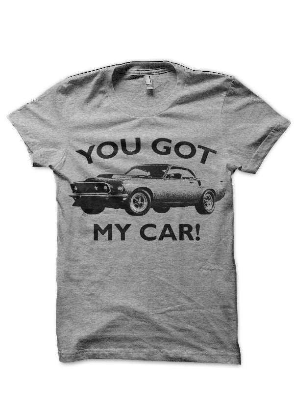 You Got My Car Grey Melange T-Shirt